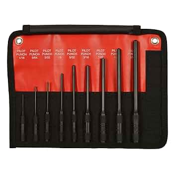 Mayhewスチール製品4ピースプログリップストレート13082 Mayhew Pro 62252 109-K Pilot Punch Kit, 9-Piece - Hand Tool